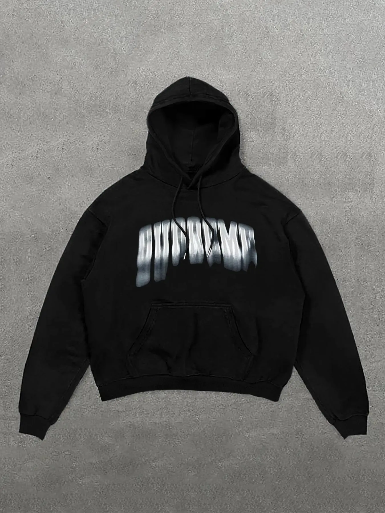 Men's Letter Print Drop Shoulder Hoodie, Fashion Casual Regular Fit Drawstring Pocket Hooded Sweatshirt for Daily Holiday Outdoor Wear, Men Clothes for Fall & Winter