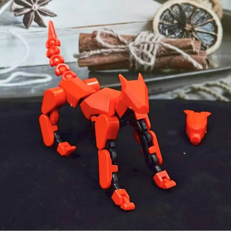 Vinnatsu 13 Figure Mounts Dog Lucky /Dummy 13 Figure Mounts Anjing Bersendi DIY Action Figure 3D Robot Bisa Berpose/13 Tokoh Gunung Anjing Bertuang 8