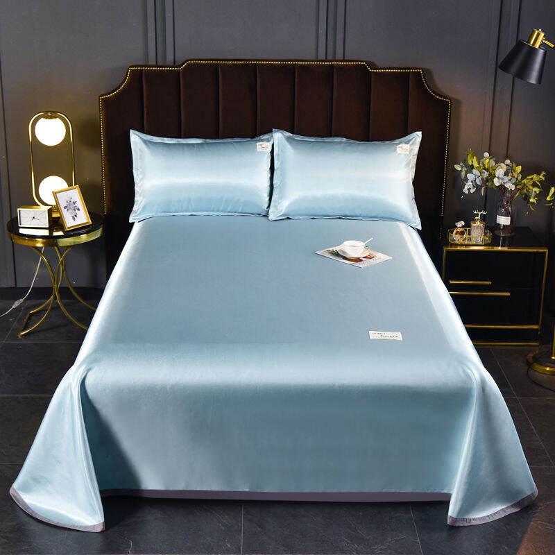 Light Luxury Ice Silk Mat 3pcs Machine Washable Summer Bedding - TikTok ...
