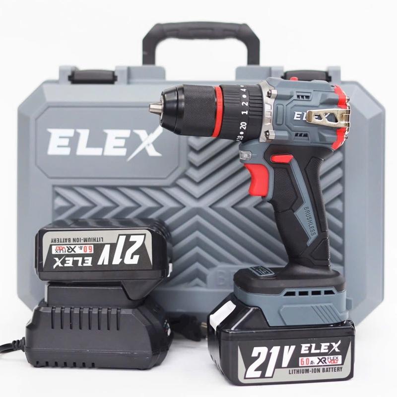 Khoan Pin 3 Chức Năng ELEX EL-ID1365BL, đầu kẹp 13mm, Lực Xoắn 65Nm , Motor Không Chổi Than – Móc Cài Kim Loại