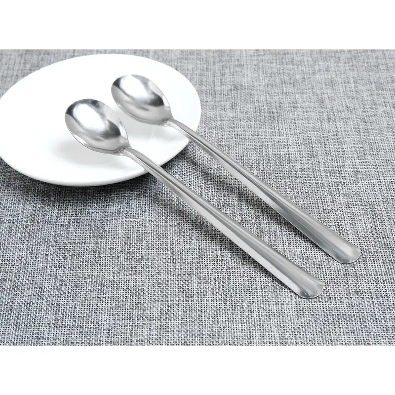 Combo 10 Muỗng Bầu Cà phê inox dài sáng bóng 1