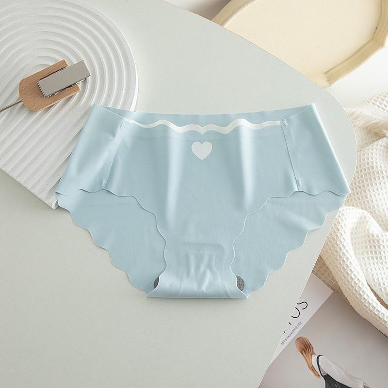 Product Introduction of Combo 10 Quần lót nữ su tim không đường may, quần chip nữ viền sóng thun lạnh, quần lót nữ đúc su co dãn, Women 10