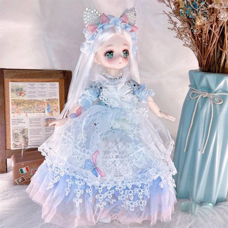 Búp bê cho bé gái cao 30cm, búp bê barbie công chúa dễ thương đồ chơi cho bé gái quà tặng sinh nhật cho bé gái