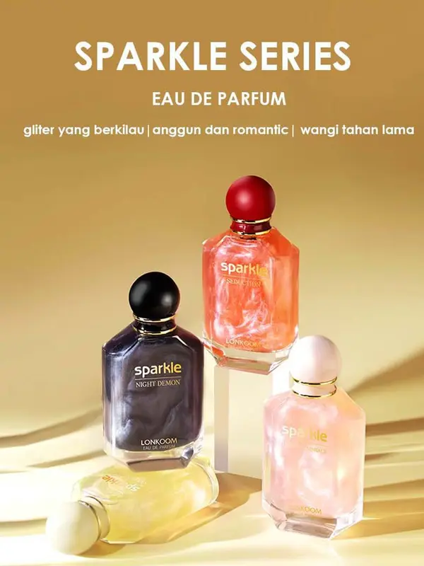 LONKOOM PARFUM CHRISTMAS GIFT Sparkle Seduction dan Tender Embrace EDP 100ml Parfum Wanita Premium Wangi Tahan Lama Vanilla Women Black Perfume 0