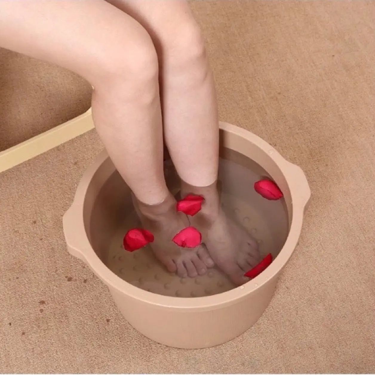 Chậu ngâm chân nhựa có hạt massage loại 1 - Thương hiệu uy tín