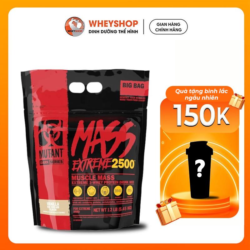 Sữa bột bổ sung dinh dưỡng Mutant Mass XXXtreme 2500 12Lbs (5.4kg)- WHEYSHOP HCM