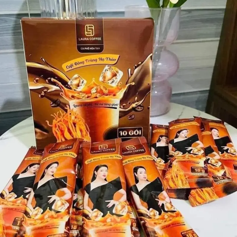 ( COMBO 6 HỘP) CÀ PHÊ NẤM LINH CHI VÀ CÀ PHÊ ĐÔNG TRÙNG HẠ THẢO LAURA NHẬT KIM ANH 6