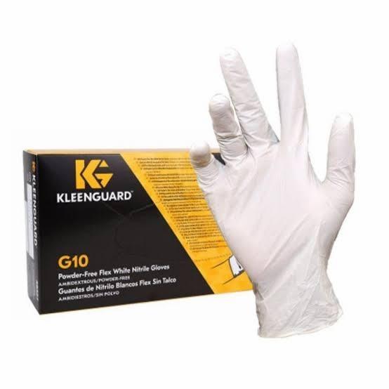 Gambar KLEENGUARD G10 Flex White Nitrile 54339 Gloves Size L, 100 gloves dari ONEBIZ.id Kab. Bogor Tokopedia