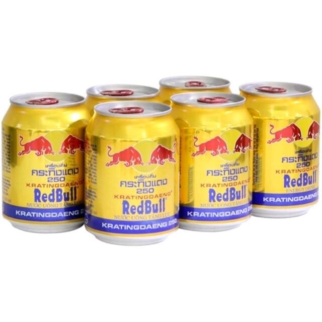 Lốc nước tăng lực RedBull thái lan 6lon×250ml