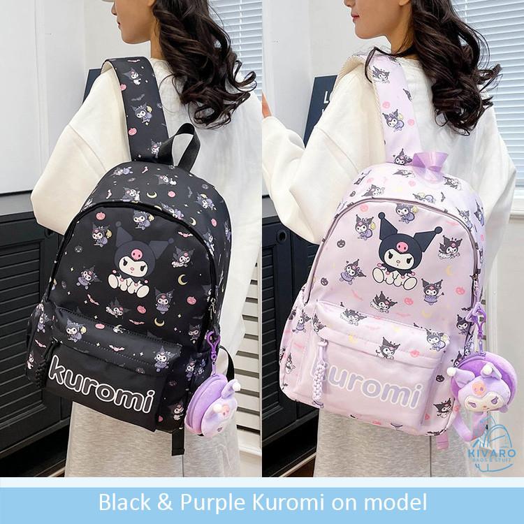 Tas Ransel Sanrio Besar SD SMP SMA Kuromi Pochacco Melody & Hello Kitty | CL08 Kivaro Anak Motif Fashion 2