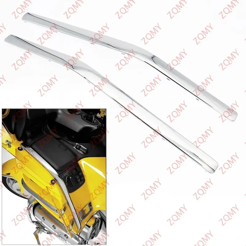 Chrome Motorcycle Front Side Fairing Cowl Edge Molding Trim for Honda Goldwing GL1800 2001 2002 2003 2004 2005 2006