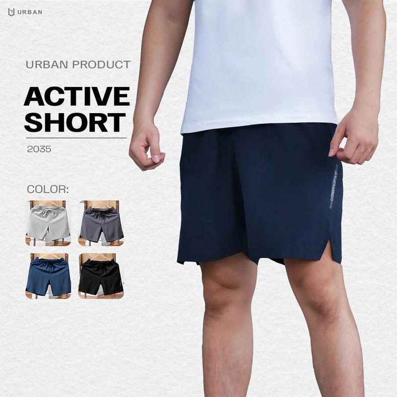 Quần Short Thể Thao Nam URBAN Essential 5 Quần Đùi Sport Chất Gió Tập Thể Dục Hoặc Mặc Nhà Hàng Local Brand Basic 7 inch Chất Siêu Mát Thấm Hút Mồ Hôi Co Giãn NO.2035