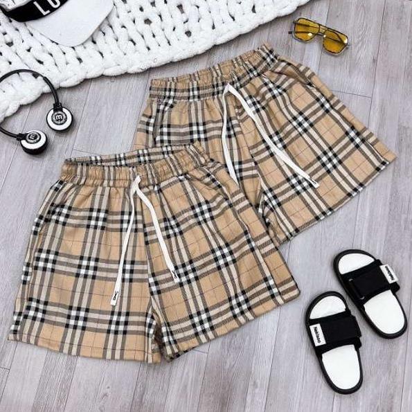 Quần kẻ ống suông rộng cạp chun lưng cao chất vải thô cao cấp dày dặn mặc 4 mùa Nhung Menswear Ong