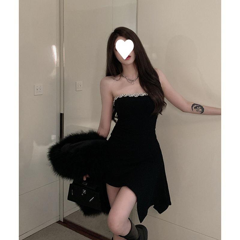 Đầm quây ôm body Cúp ngực Sexy Váy đầm Đen ống body Tiệc cưới Đi quẩy bar pub Dự tiệc tùng sự kiện event Quyến rũ