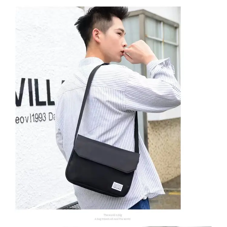 B122 rhinojr01 quality casual man men sling bag messenger bag crossbody bag shoulder bag crossbody bags men bags blue crossbody gray green