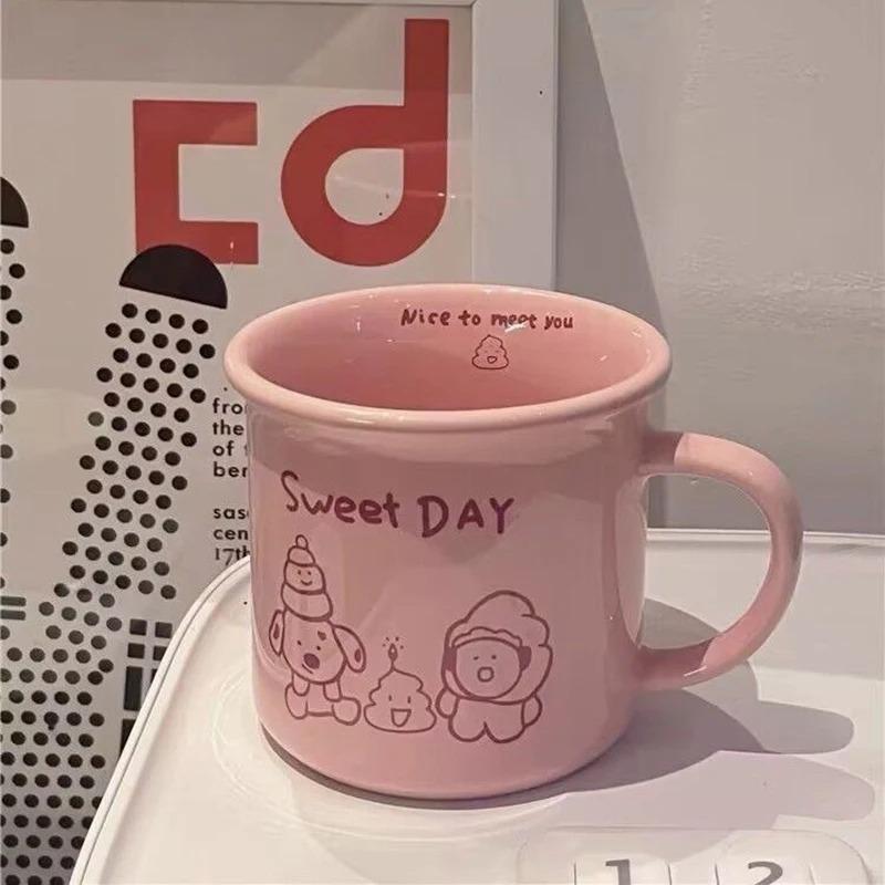 Ceramic Christmas Mug Cartoon Santa Mousse Cup Coffee Cup For Office Home Baking Dessert Breakfast Milk Mug For Kids Xmas Gift 5