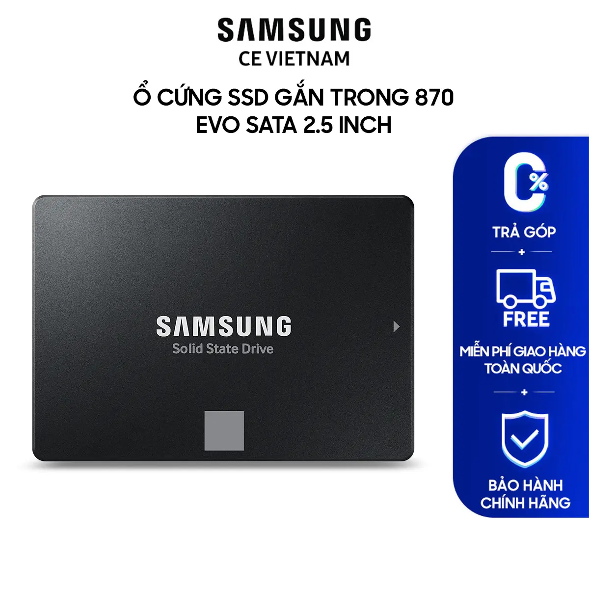 Ổ cứng gắn trong Samsung SSD 870 EVO SATA 2.5 inch