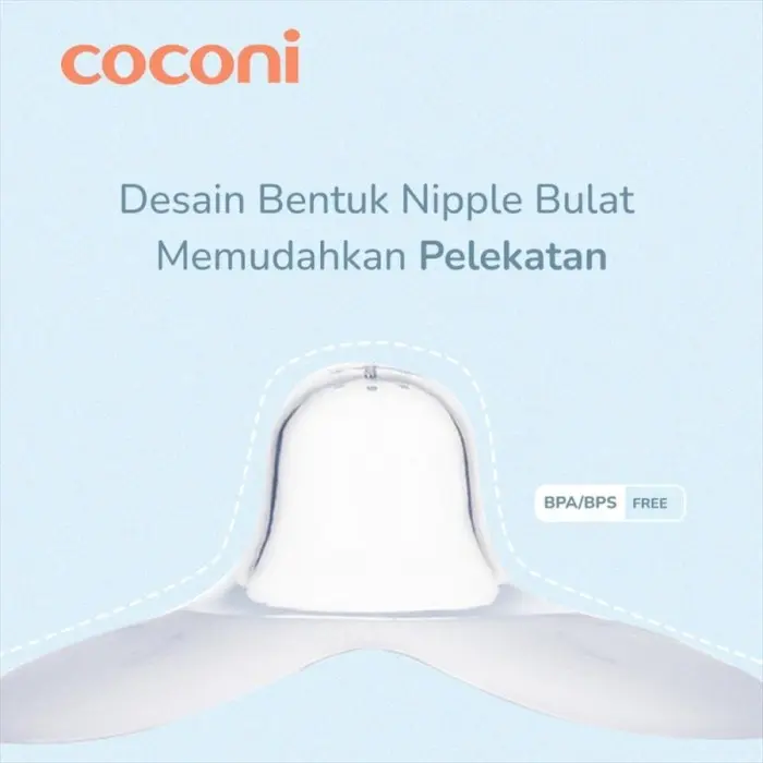 COCONI Nipple Shield 2 pcs | Pelindung Puting Bahan Silikon Menyusu 3