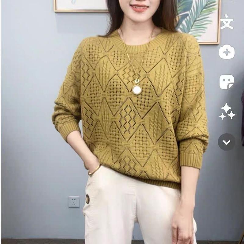 Áo Len Dệt Kim Khoét Lỗ Kiểu Pháp, Dành Cho Nữ, Thời Trang Và Phong Cách, Dáng Rộng Rãi Và Bó Sát, Dễ Phối Đồ, Áo Sơ Mi Dài Tay, Thích Hợp Cho Mùa Xuân Và Mùa Thu, Quần Áo Thời Trang Nữ, Hàng Mới Về Năm 2024 2
