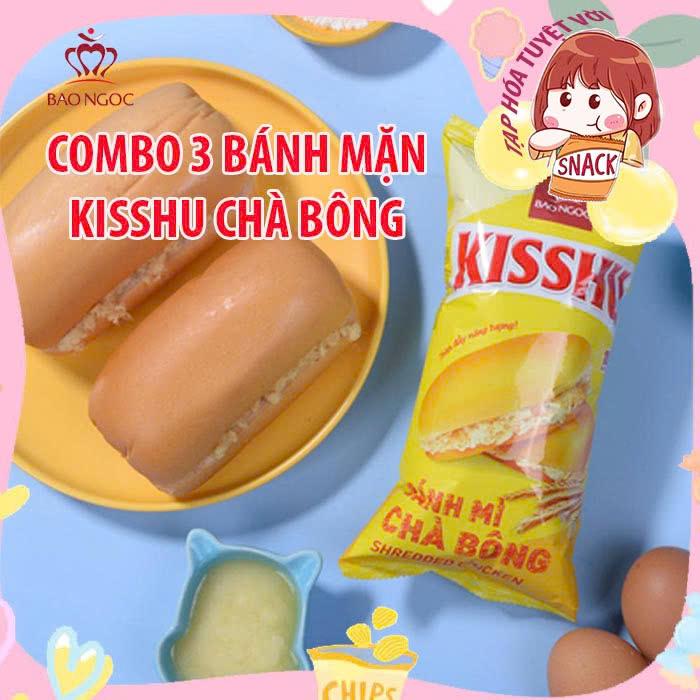 [combo 3] Bảo ngọc bánh mì chà bông ăn sáng tiện lợi hương vị thơm ngon, khó cưỡng 0