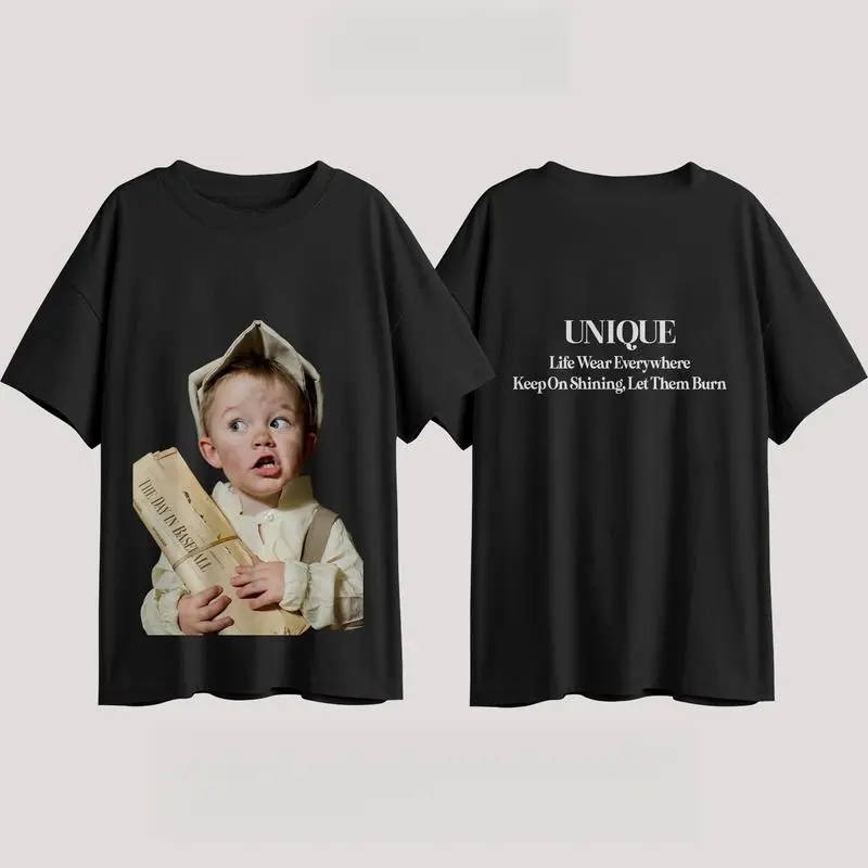 (Unique Series) Kaos Oversize CHILDHOOD Basic Combed Lembut Pria & Wanita Sablon 2