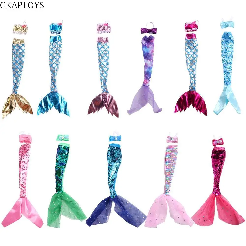 Đồ Chơi Bé Gái, CKAPTOYS, 1 Bộ Quà Tặng Tự Làm Cho Búp Bê 1 / 6, Búp Bê truyện Cổ Tích Cosplay Đuôi Nàng Tiên Cá Váy Cưới, Bộ Váy Cổ Tích Búp Bê Nàng Tiên Cá Quần Áo Hóa Trang