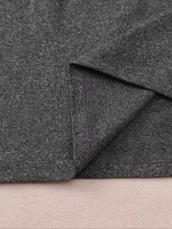 【Plus Size】 Letter Print Drop Shoulder Tee, Fashion Casual Half Sleeve T-shirt for Daily Outdoor Wear, Women Plus Clothing for Summer 4