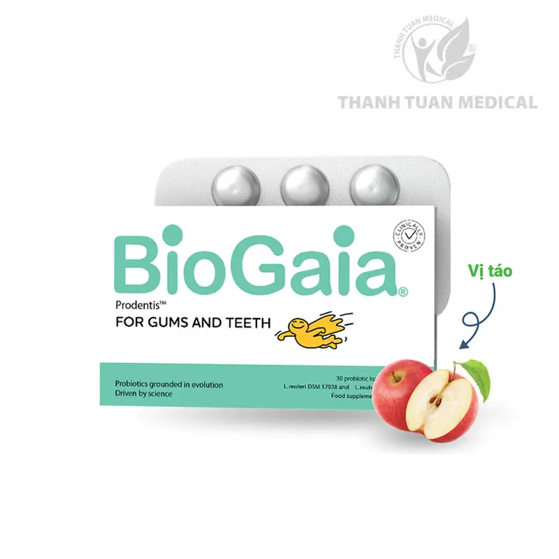 [MUA 1 TẶNG 1] HƠI THỞ SẠCH, HẾT HÔI MIỆNG với Viên ngậm men vi sinh BioGaia ProDentis, NK Thụy Điển, Hộp 30 Viên 3