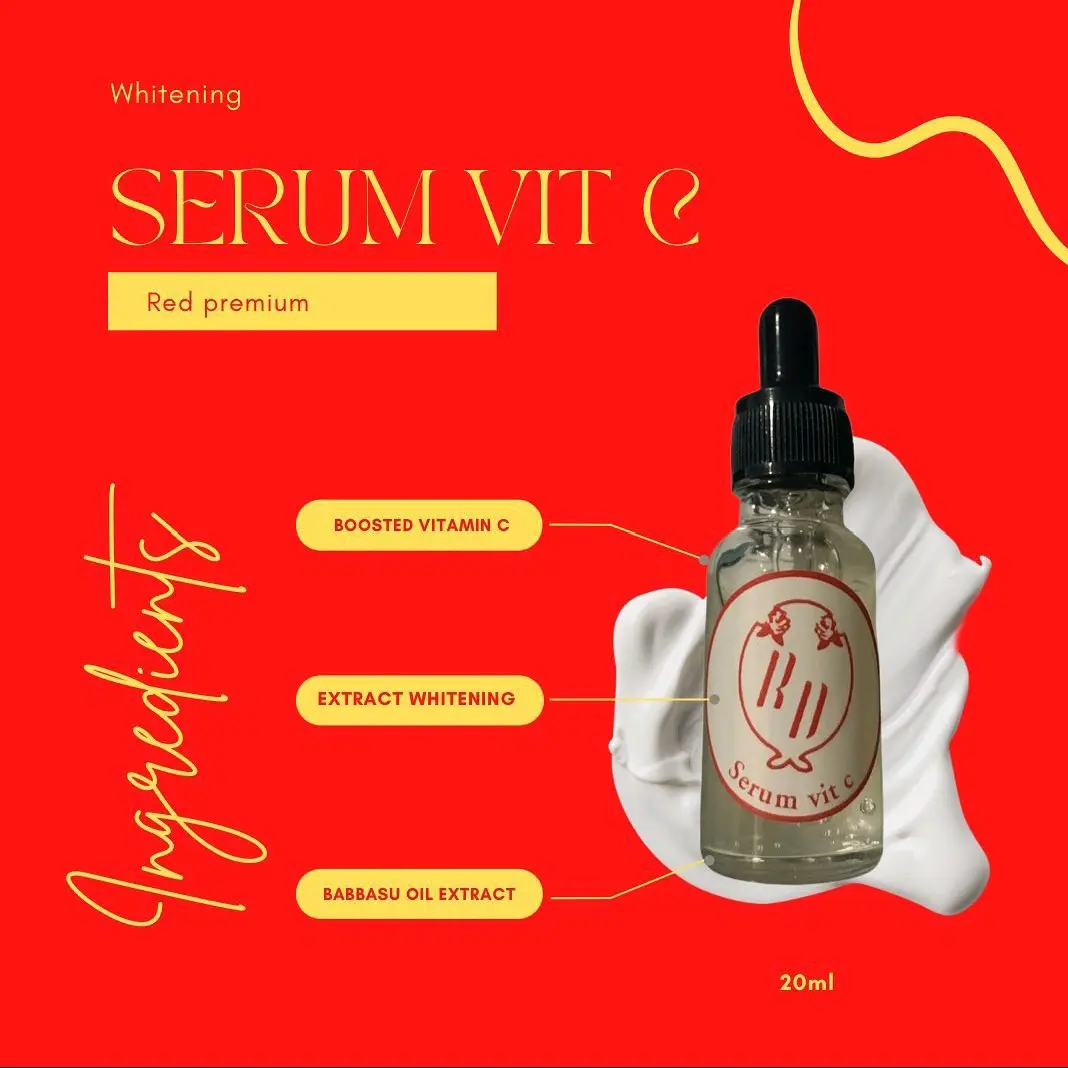 SERUM VIT'C RD RED PREMIUM KEMASAN BARU Pemutihan