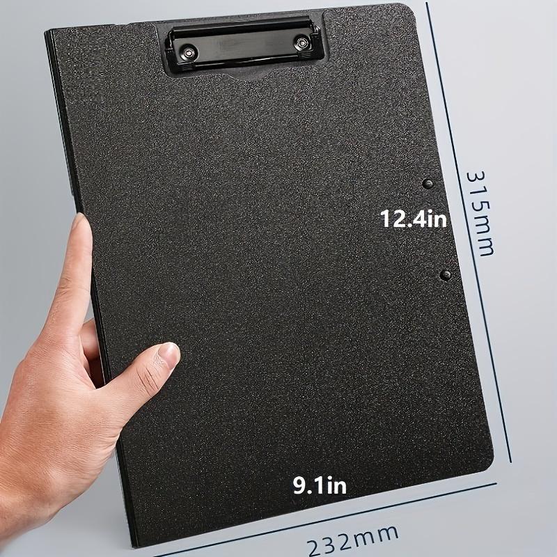 Product Introduction of File Folder, 1 Count Plastic Clipboard, File Clipboard, Solid Color A4 File Folder Holder 7