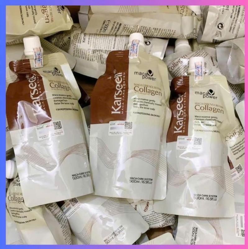 DẦU HẤP Ủ TÓC COMBO 3 Bich Dầu Hấp Ủ Tóc Karseell Collagen 500ml Nuôi Dưỡng Phục Hồi Mái Tóc 4