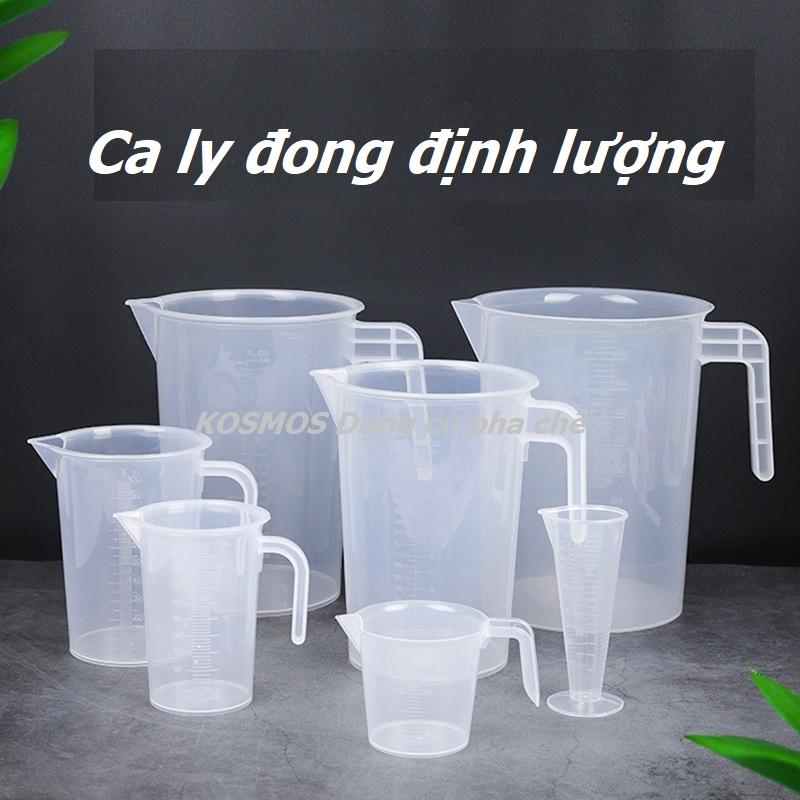 Ca Ly đong đinh lượng 250ml - 500ml - 1L - 2L - 3,5L - 5L làm bánh pha chế chất dày bền đẹp