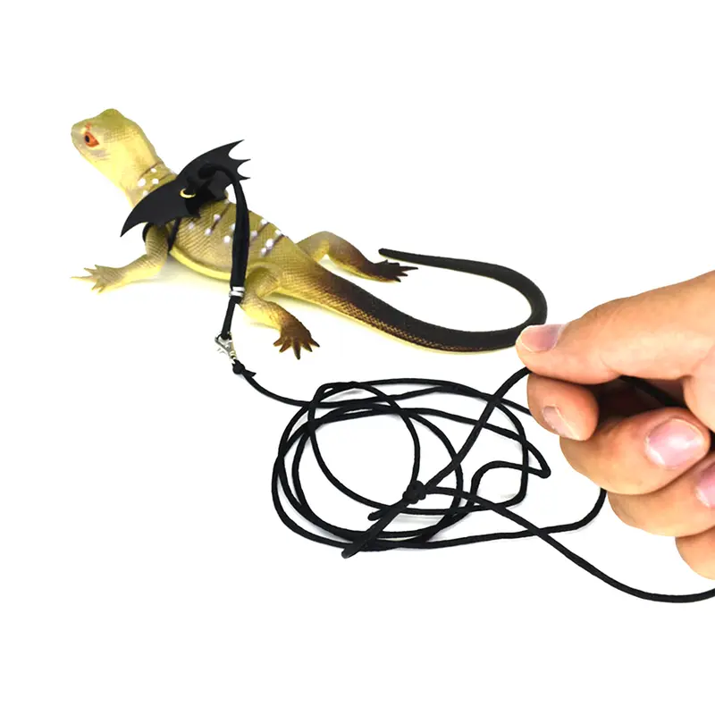 Bộ dây nịt và dây xích Rồng có râu, JING, Bộ dây xích thằn lằn Có Thể Điều Chỉnh có đôi cánh, Thích hợp cho bò sát Nhỏ, Sóc và chuột Hamster 2