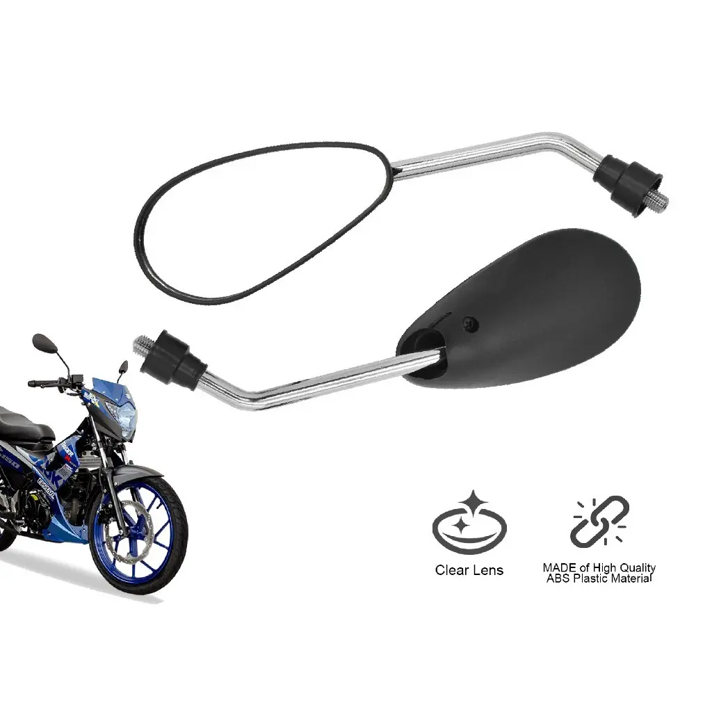 Motorcycle Suzuki Side Mirror THAI Design Long Stem 8mm/10mm