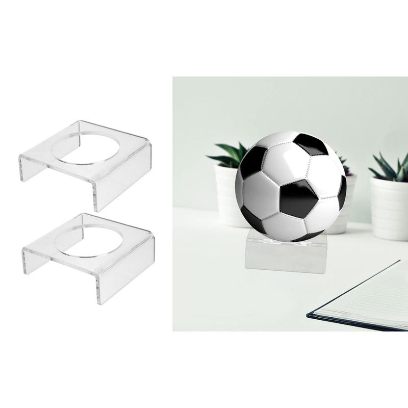 Football Basketball Volleyball Display Stand Football Bracket Transparent Base 0
