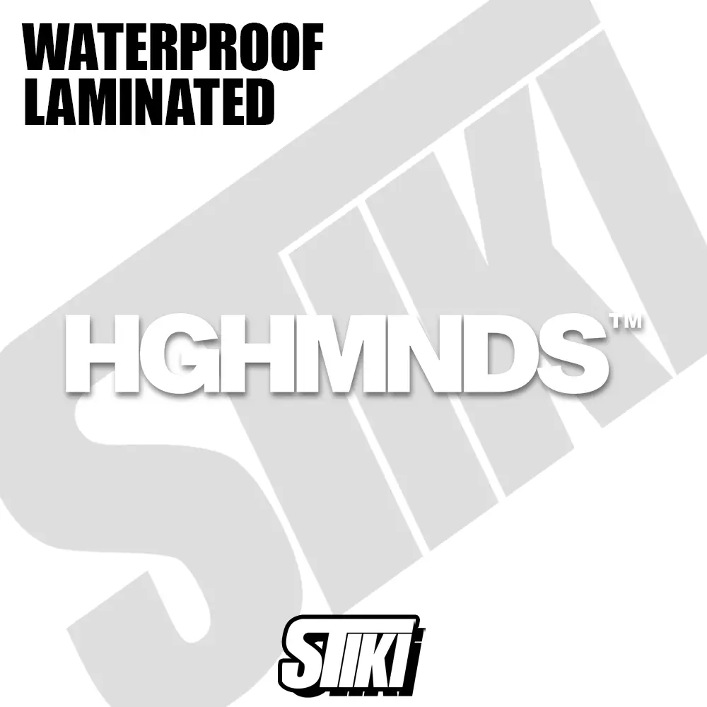 Highminds Sticker Collection High Minds HGHMNDS Cut out Vinyl Sticker WATERPROOF Design 2 - TikTok ...