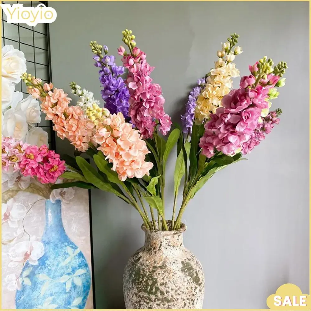 Hiasan Tiruan, 85CM, Sutera Benggam Tiruan, Bunga Violet Palsu Besar, Bunga Hiasan, Bunga Tiruan DIY, Untuk Hiasan Rumah dan Perkahwinan