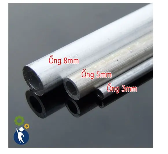 Ống Nhôm 3mm Lỗ 2mm Dài 20cm 4
