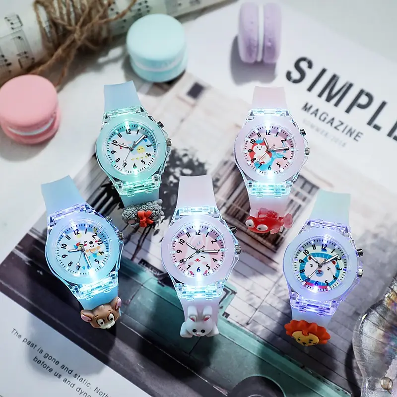 นาฬิกาสร้อยข้อมือนักเรียน Sanrio Kitty สไตล์คาวาอิ โรม เมโลดี้ เรืองแสง เหมาะสำหรับเป็นของขวัญสำหรับเด็ก
