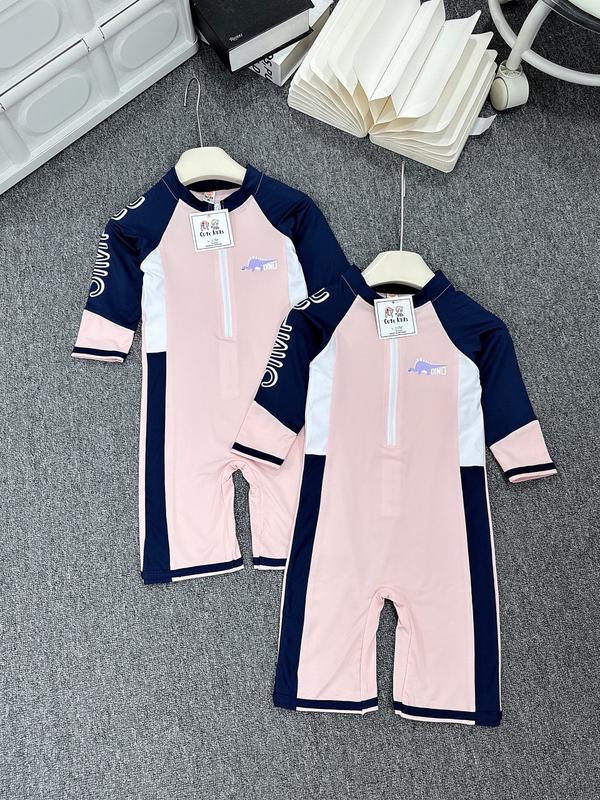 Đồ bơi liền thân cho bé gái phong cách thể thao, bikini cho bé 15-40kg 4