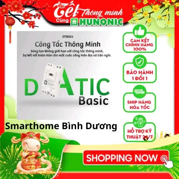 Công tắc thông minh điều khiển từ xa Hunonic Datic Basic