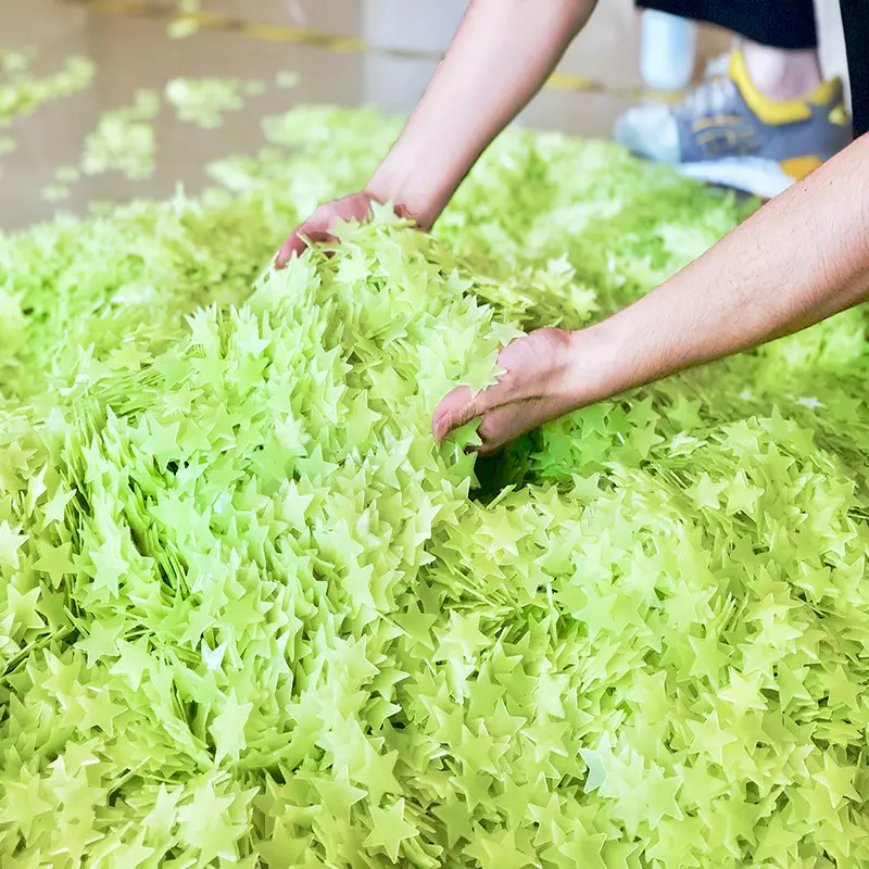 Miếng Dán Tường Dạ Quang, 100 Chiếc, Trong Đêm, Hình Ngôi Sao, Dùng Để Đồ Trang Trí Nhà Cửa, [UKS]