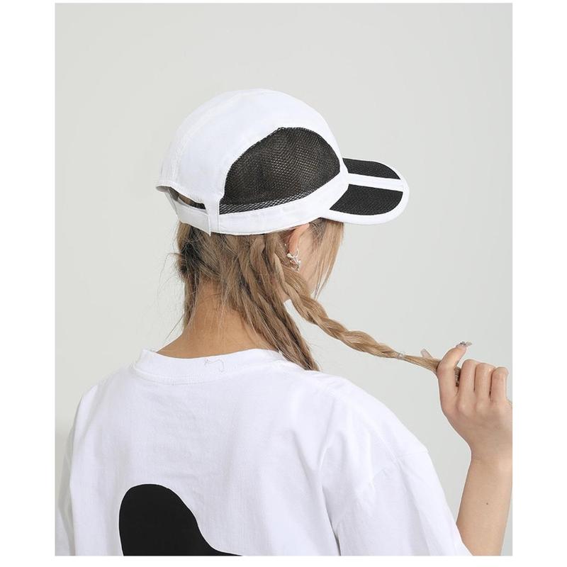 Product Introduction of Casual Foldable Mesh Baseball Cap Quick Drying Breathable Sun Visor Cap Adjustable UV Protection Cap Unisex 23