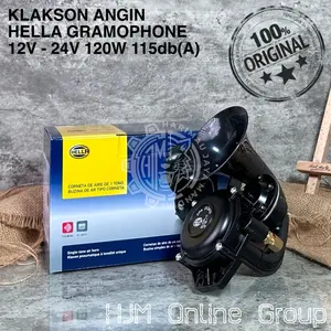 PROMOSI KLAKSON ANGIN HELLA AIR HORN GRAMOPHONE TRUCK SCANIA VOLVO 12V - 24V