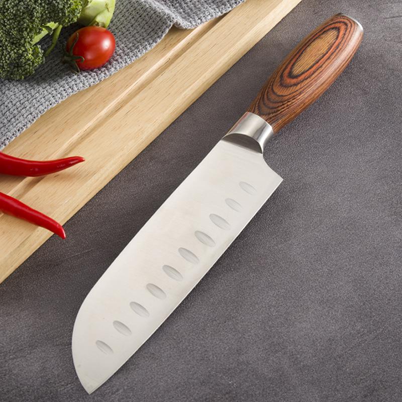 Fruit Knife Color Wooden Handle Household Kitchen Stainless Steel Multi-Purpose Knife Sharp Japanese Style Small Kitchen Knives Slicing Knife Small Kitchen Knife 3