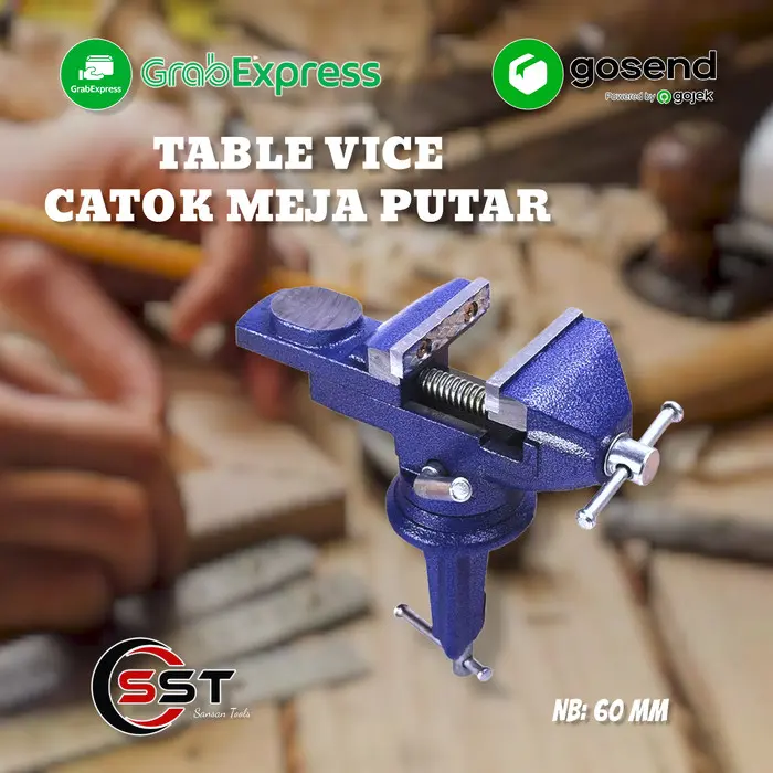 RAGUM CATOK MEJA BESI 5INCH 5" SWIVEL VICE TABLE BENZ 5 INCH 0