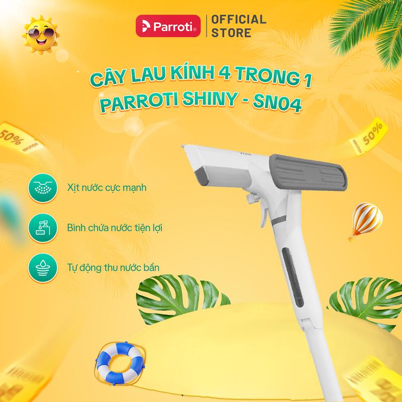 [SALE HÈ] Câu Lau Kính, Cây Gạt Nước Thông Minh Phun Sương, Thu Nước Bẩn Parroti - SN04