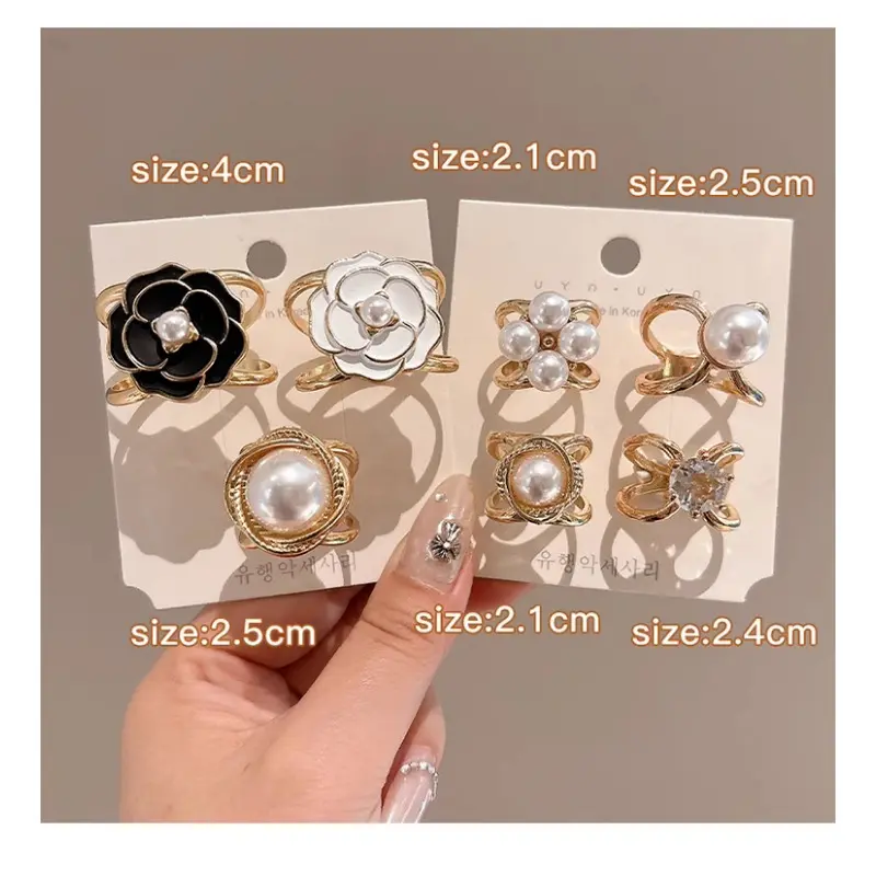 Khóa Khăn Quàng Lụa, Đa Chức Năng, Đồ Trang Trí Nơ Ruy Băng, Khóa Cài Áo Sơ Mi Cao Cấp Mới Kim Tuyến Nữ 8