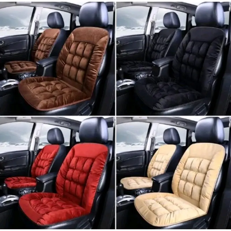 Alas Duduk Jok Mobil Anti Panas Bahan Bludru Plus Sandaran Car Kursi 0