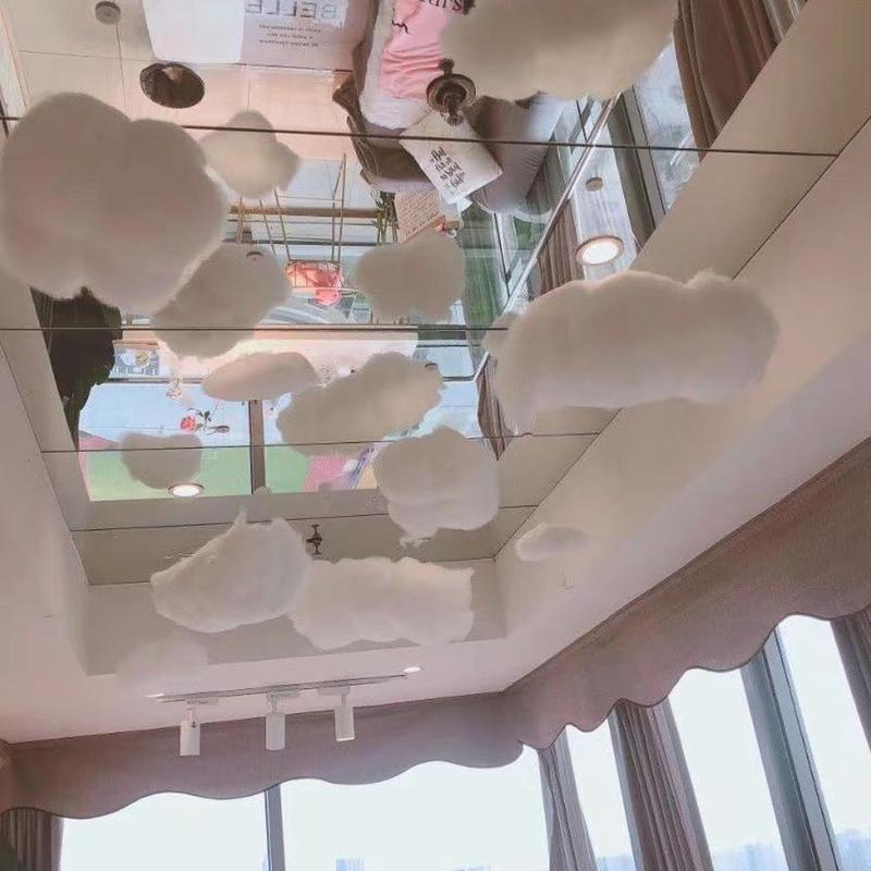 Product Introduction of Wedding Cotton Cloud Decoration,Artificial White Cotton Decoration Props Props,Simulate 33